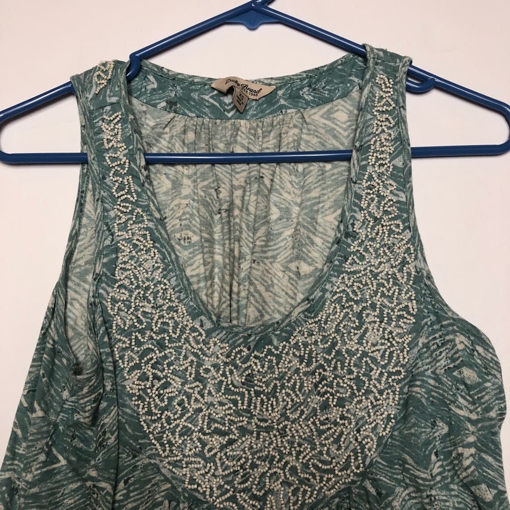 Lucky Sleeveless beaded top XS